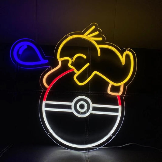 Sleepy Pokemon Neon Sign